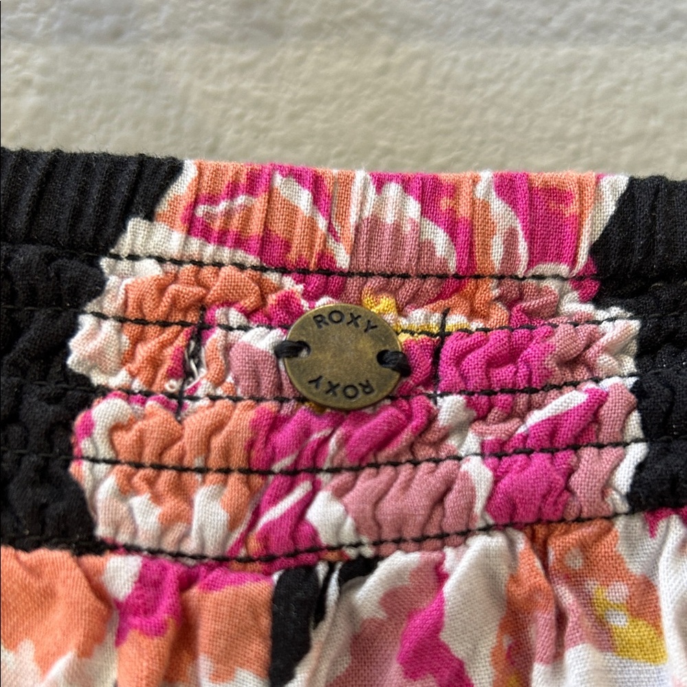 Roxy Floral Print Wide Leg Pants M - Picture 5 of 8